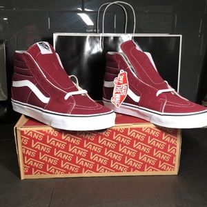 Vans  SK8-HI Burgundy/T NEW